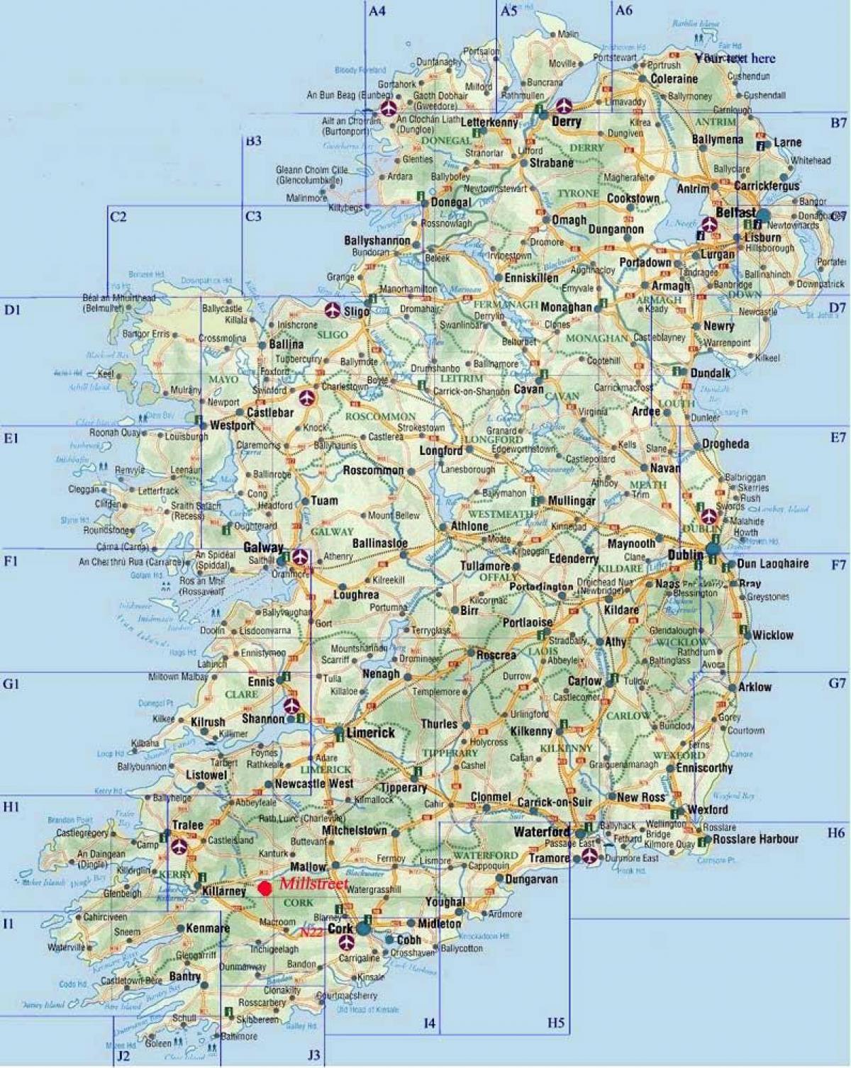مفصلة خريطة الطريق أيرلندا