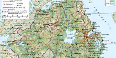 خريطة ايرلندا الشمالية